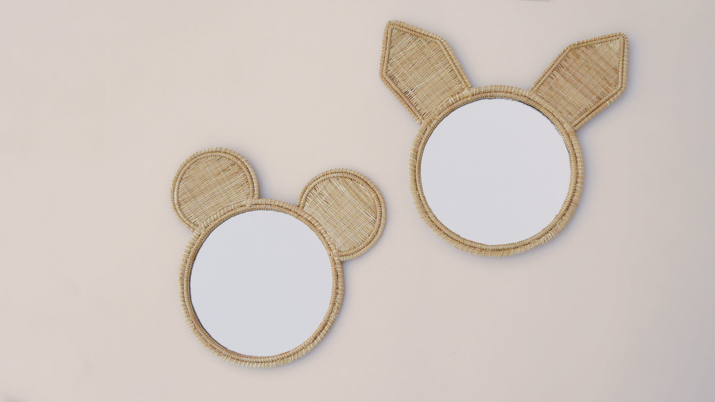 Teddy & Bunny Iraca Nursery Mirror