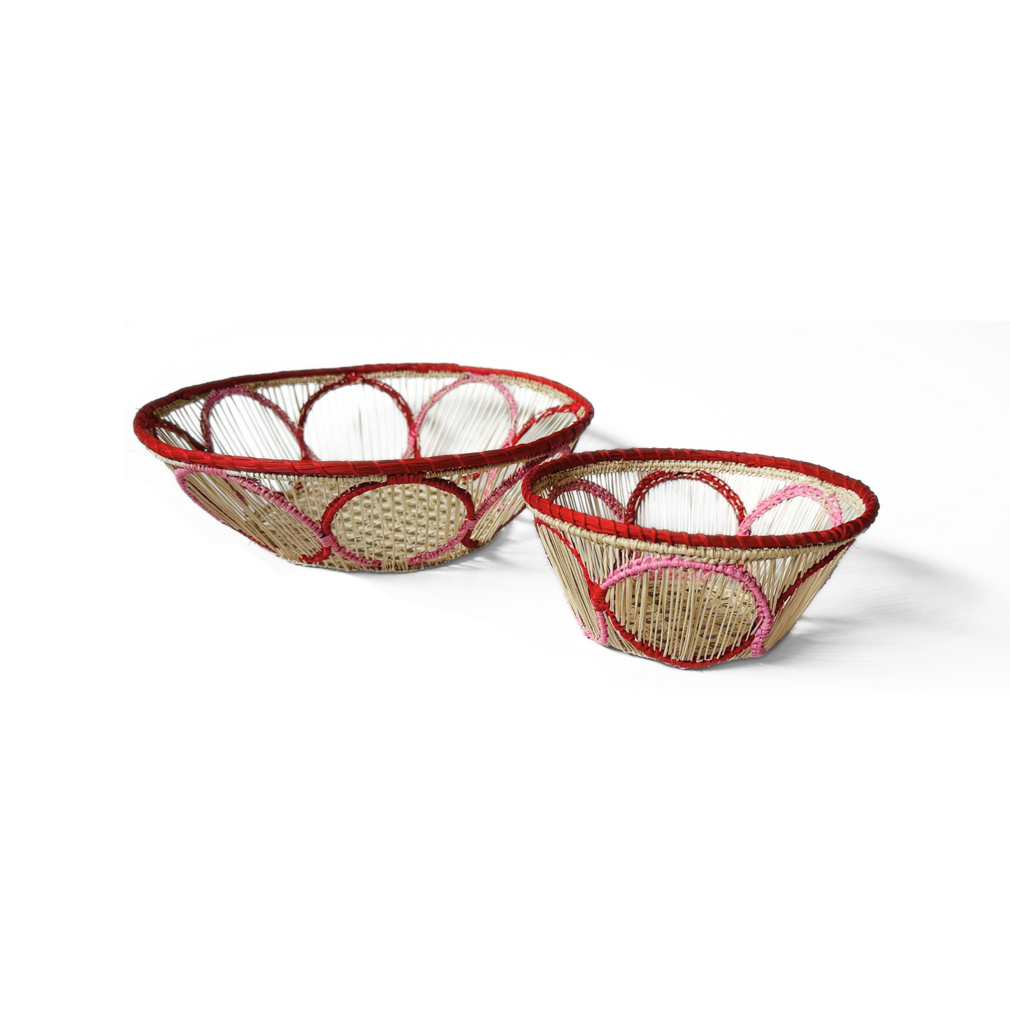 Jolly Red Iraca Tray