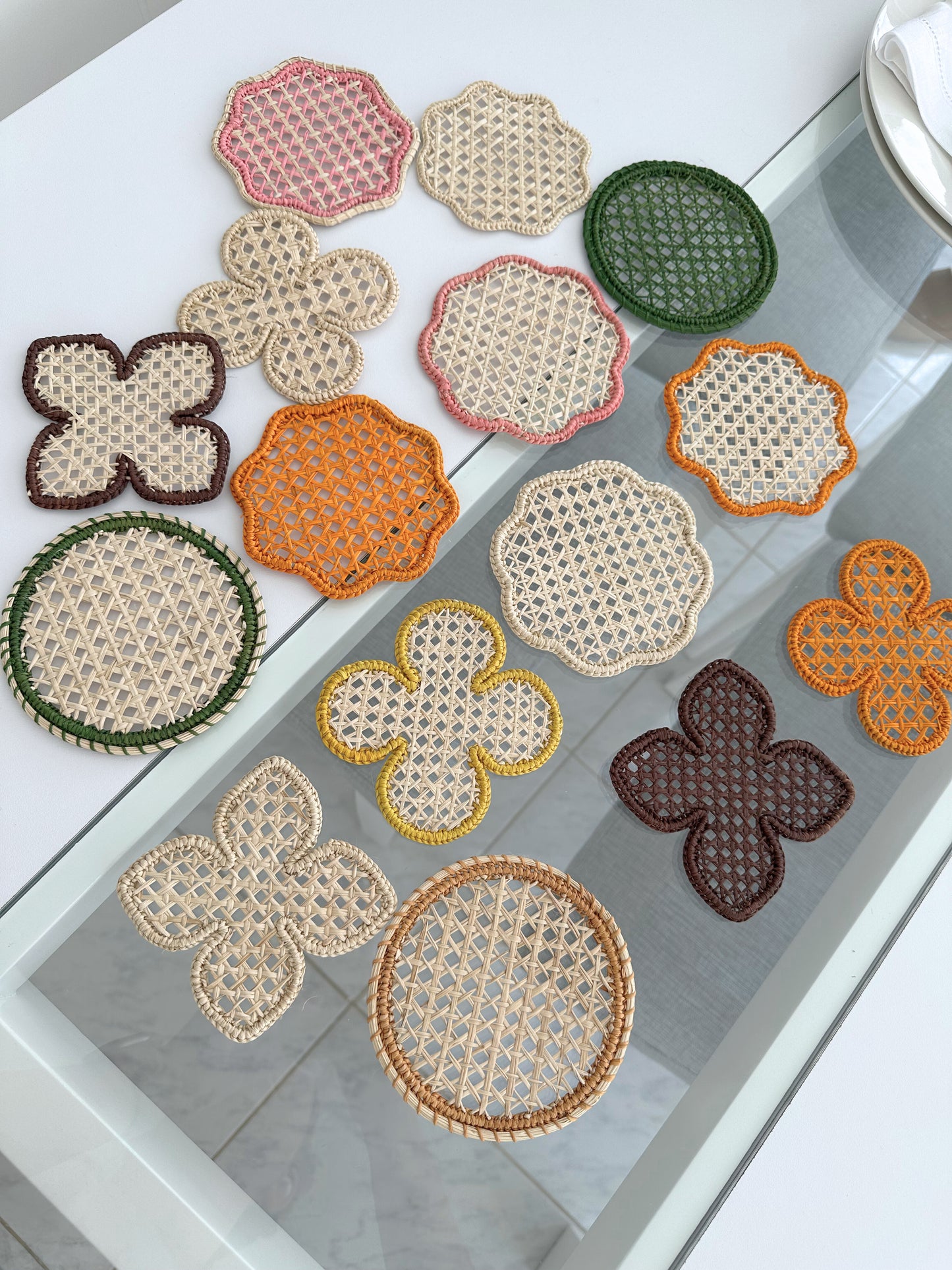 Amelia Iraca Coaster (Set of 6 & 8)