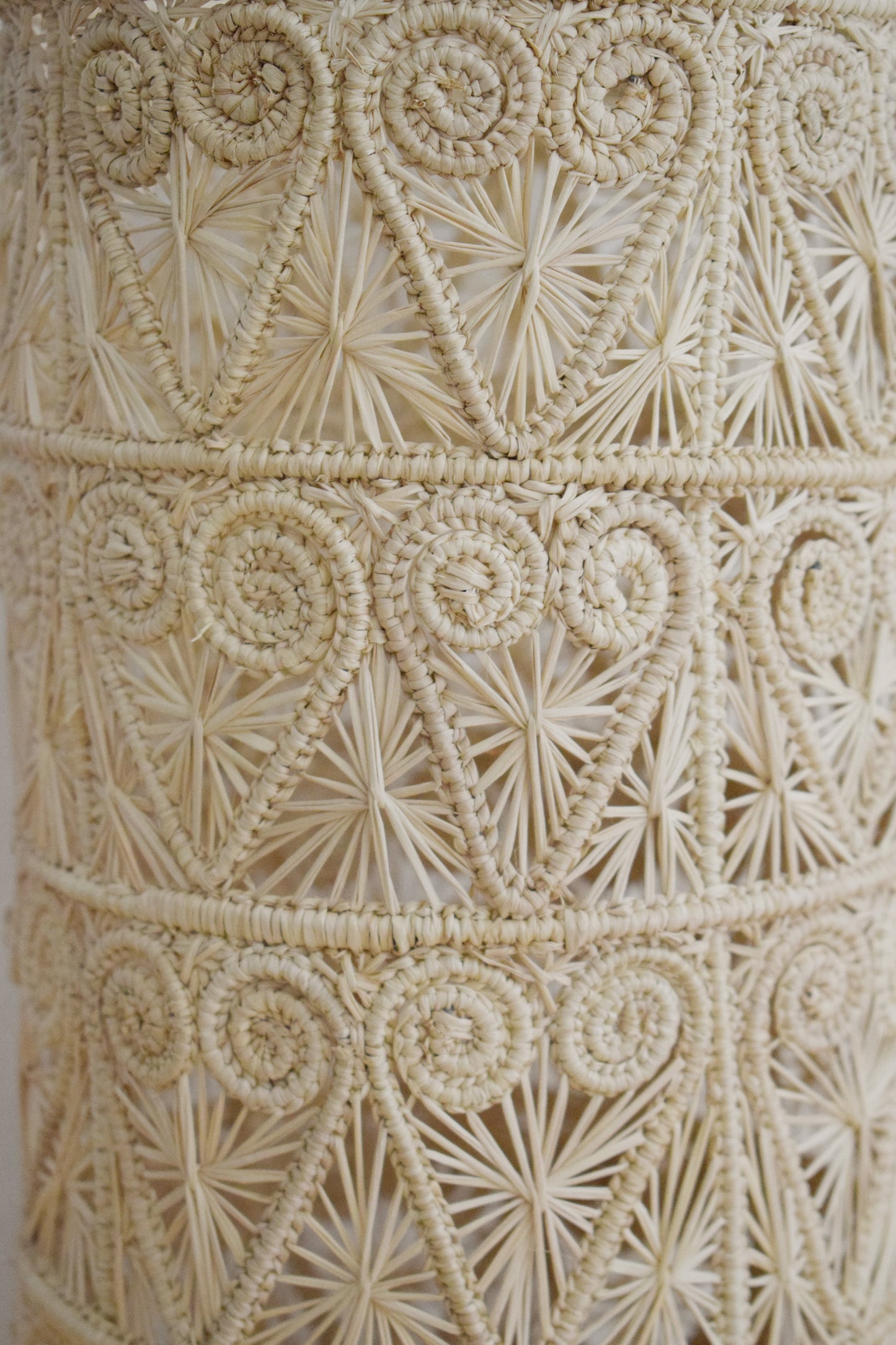 Corazon Iraca Woven Vase