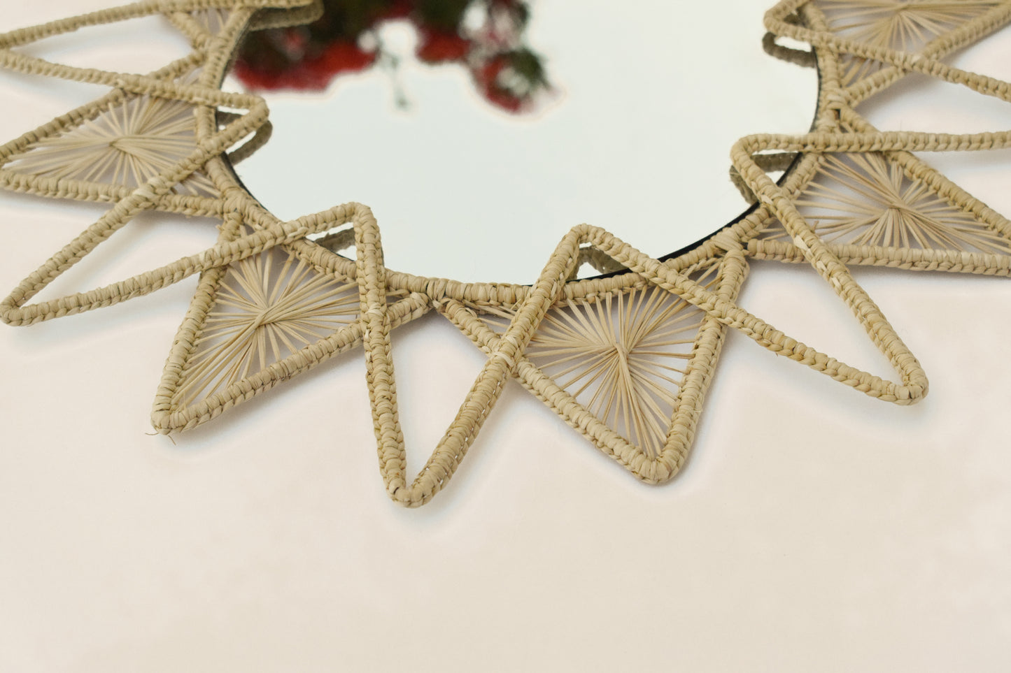 Boho Sun Iraca Mirror
