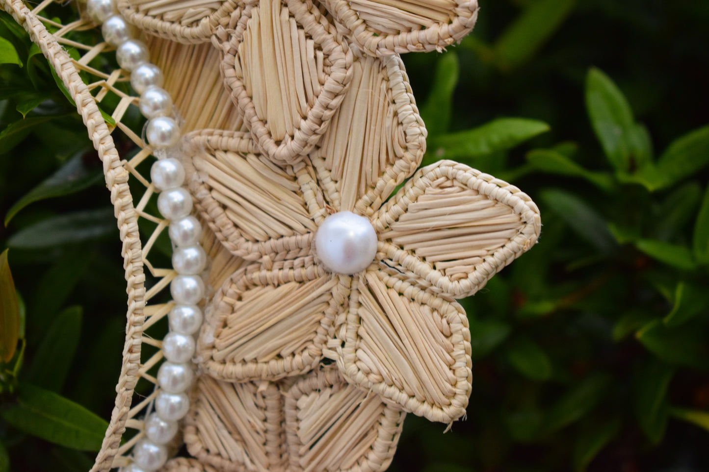 Flower Iraca Headpiece