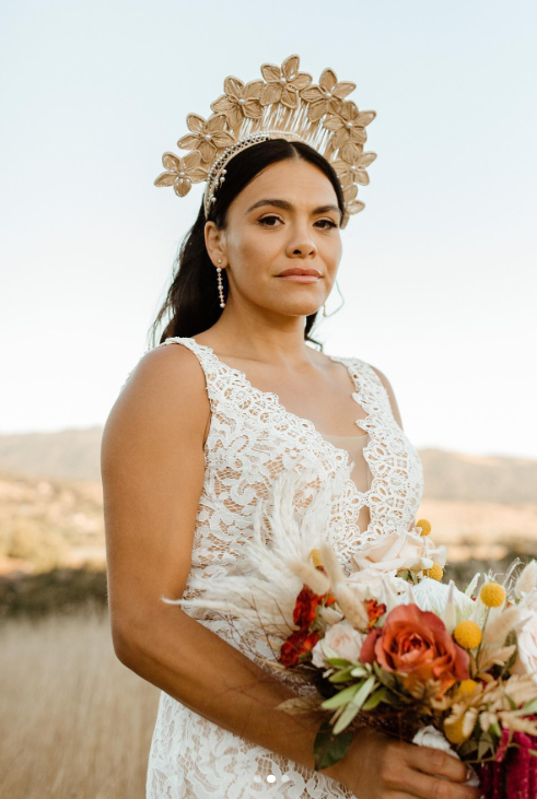 Flower Iraca Headpiece