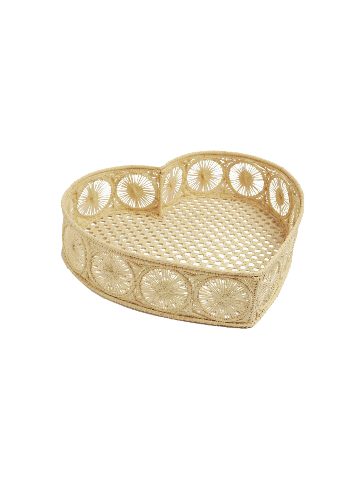 Heart Iraca Woven Basket