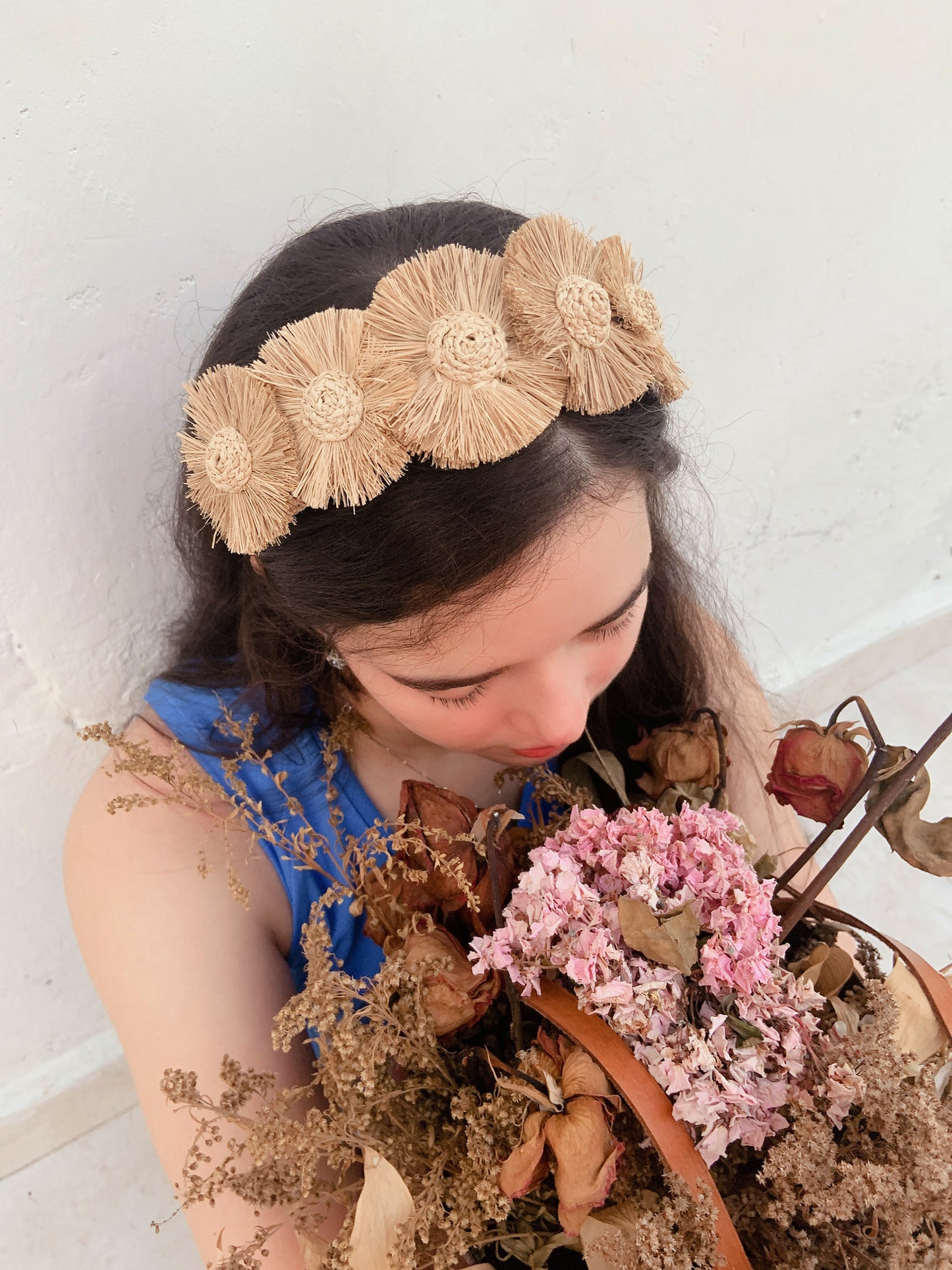 Sunflower Iraca Headband