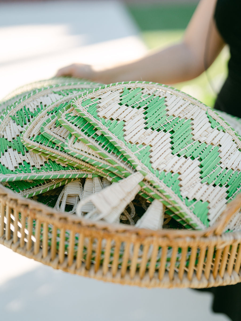 Iraca Straw Hand Fan