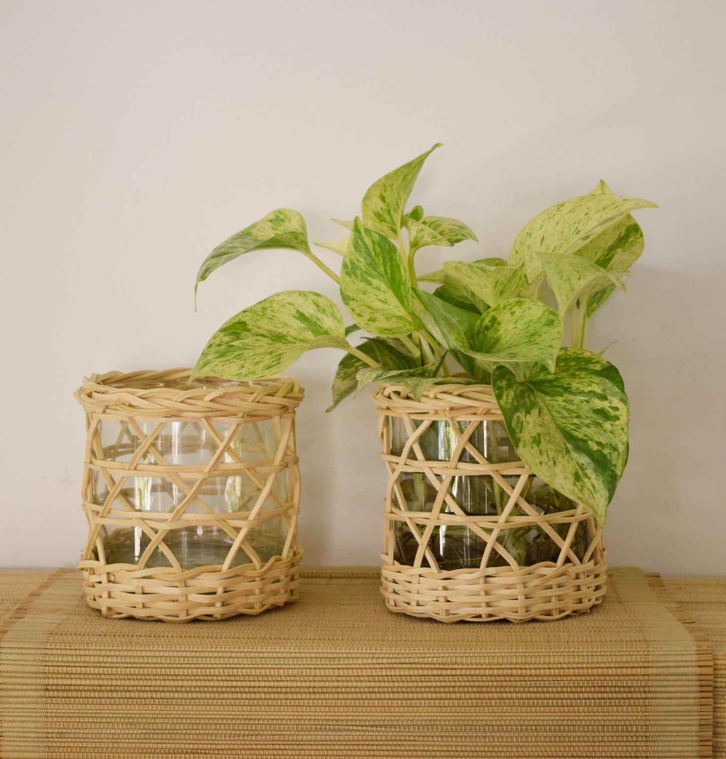 Oca Woven Glass Vase
