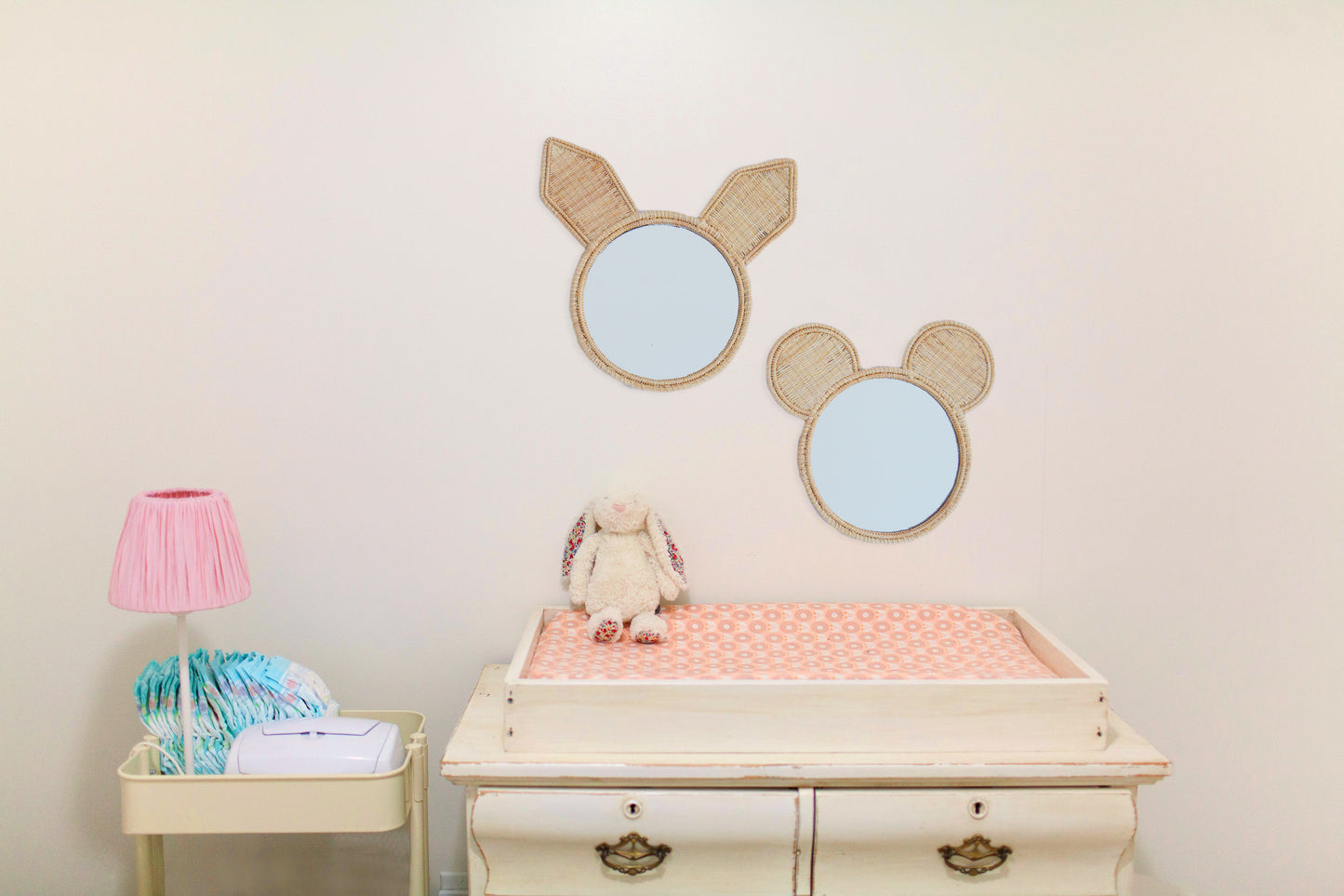 Teddy & Bunny Iraca Nursery Mirror