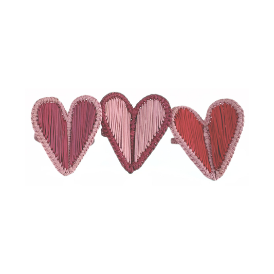 Frame Heart Iraca Napkin Ring (Set of 6 or 8)