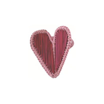 Frame Heart Iraca Napkin Ring (Set of 6 or 8)