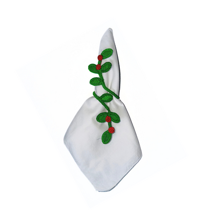 Leaves Iraca Napkin Ring (Set of 6 & 8)
