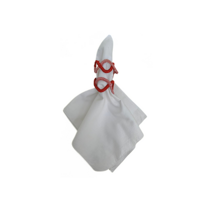 Jolly Red Iraca Napkin Ring (Set of 6 & 8)