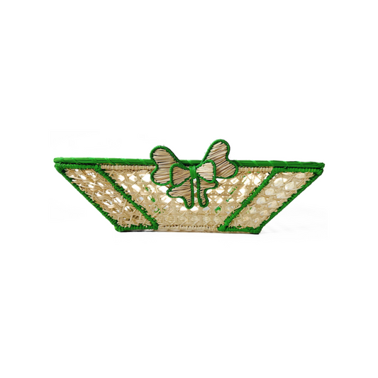 Green Iraca Bow Tray