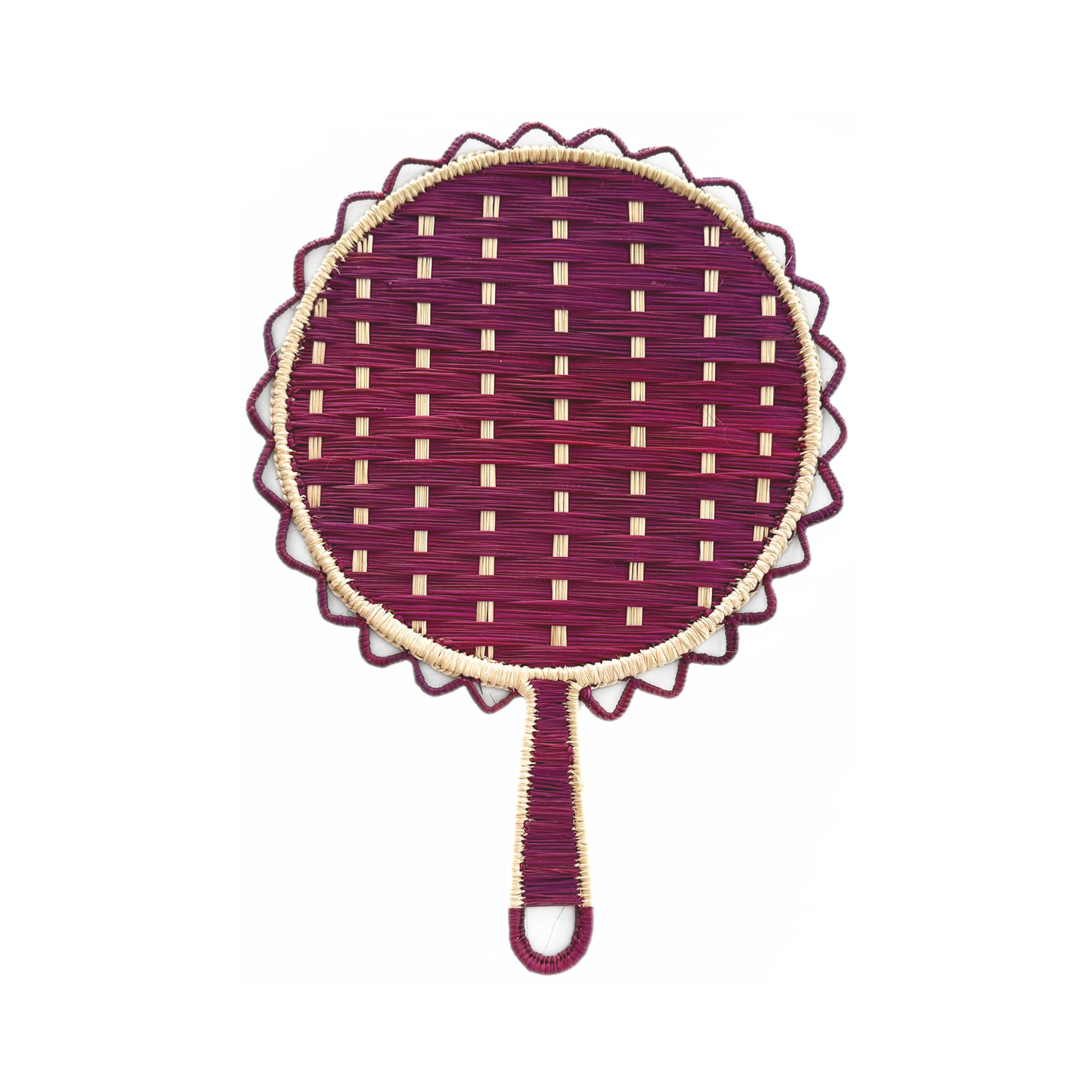 Round Iraca Hand Fan