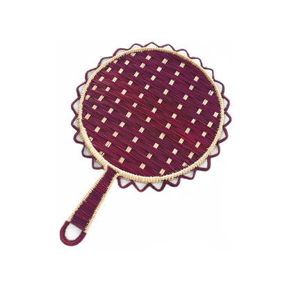 Round Iraca Hand Fan