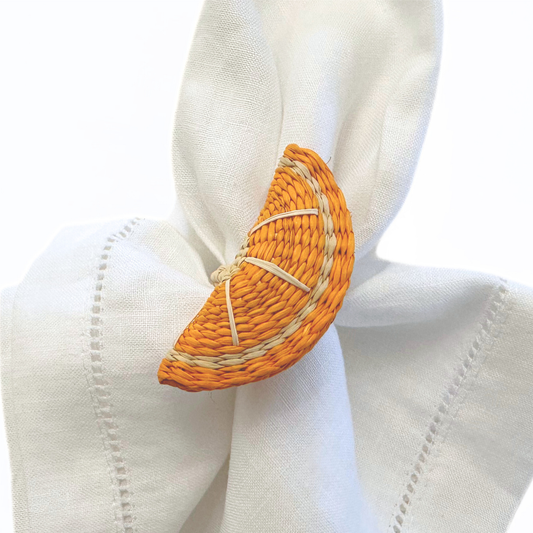 Lemonade Iraca Napkin Ring (Set of 6 or 8)