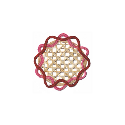 Scalloped Iraca Coaster (Set of 6 & 8)