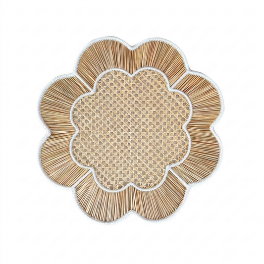 White Iraca Placemat