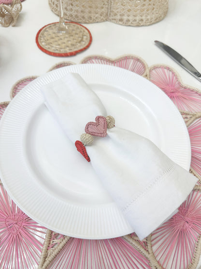 Red Iraca Coaster (Set of 6 & 8)
