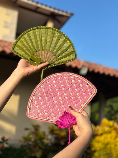 Lotus Iraca Hand Fan