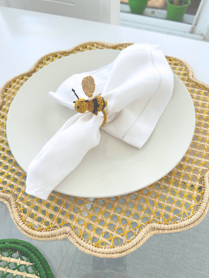 Bee Iraca Napkin Ring (Set of 6 or 8)
