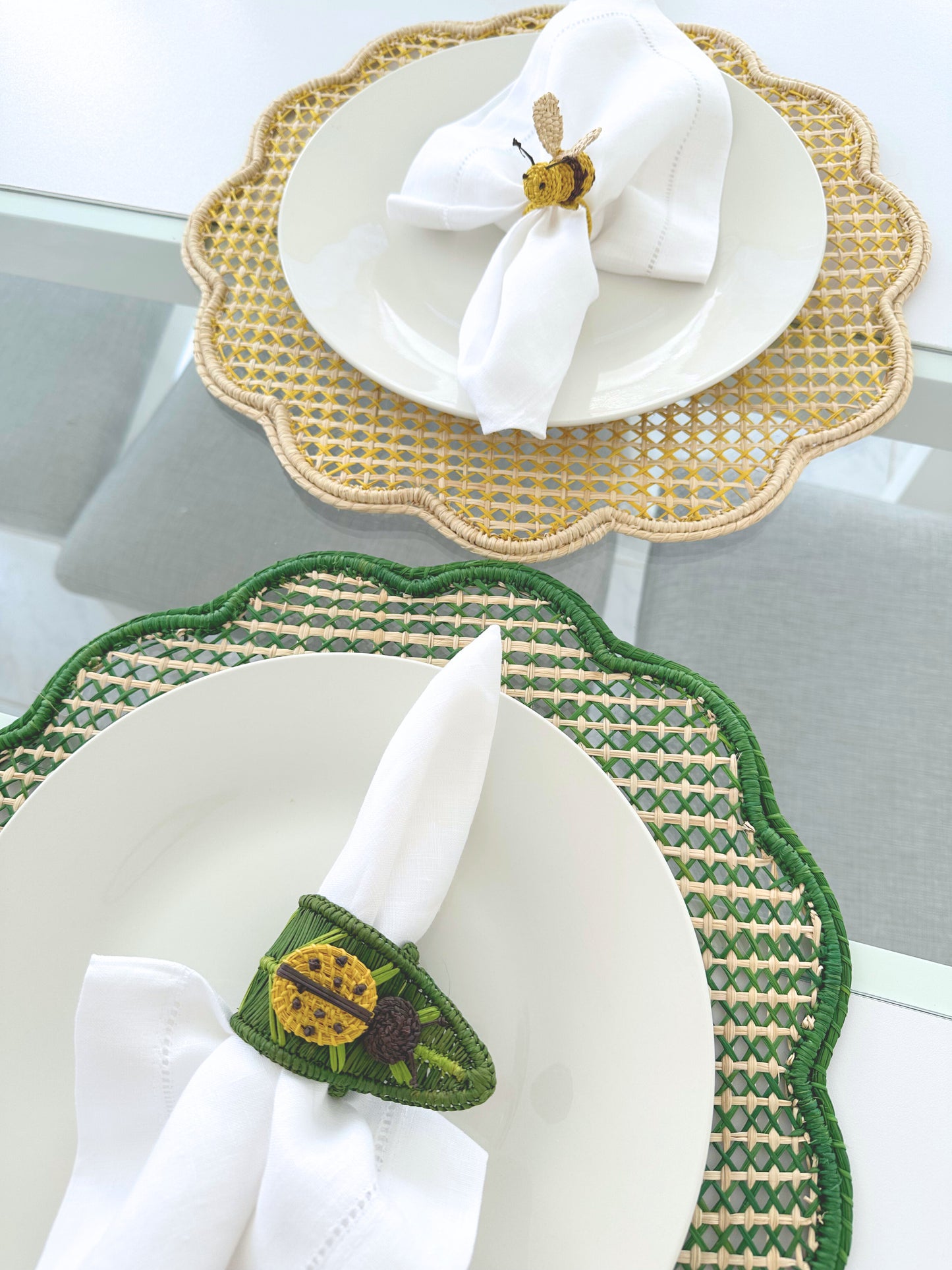Bee Iraca Napkin Ring (Set of 6 or 8)
