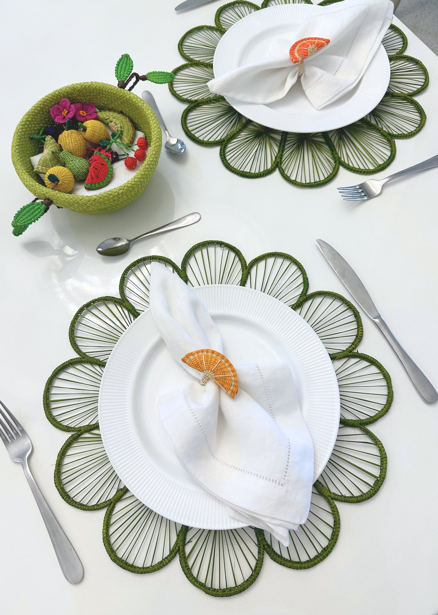Lemonade Iraca Napkin Ring (Set of 6 or 8)