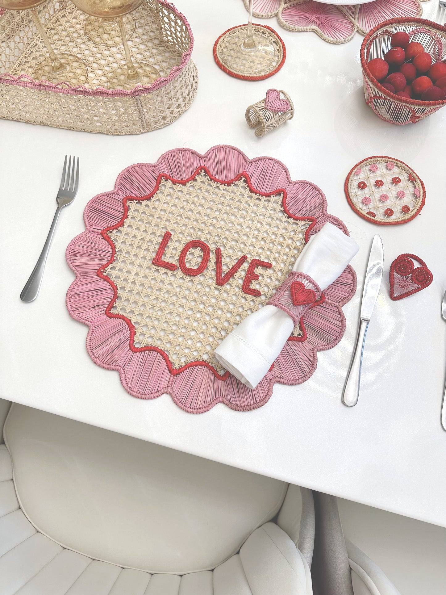 Love Love Iraca Placemat