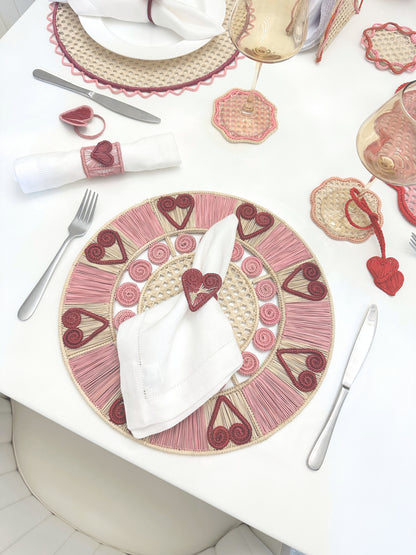 Loving U Iraca Napkin Ring (Set of 6 or 8)