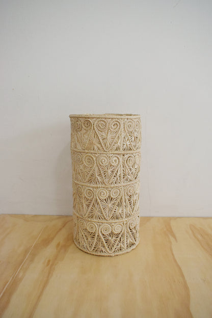 Corazon Iraca Woven Vase