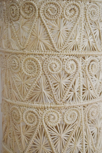 Corazon Iraca Woven Vase