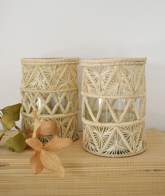 Zipacua Woven Glass Vase