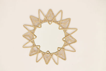 Boho Sun Iraca Mirror