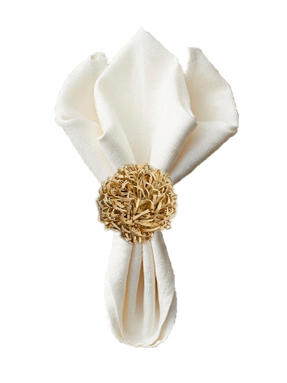 Dahlia Iraca Napkin Ring (Set of 6 or 8)