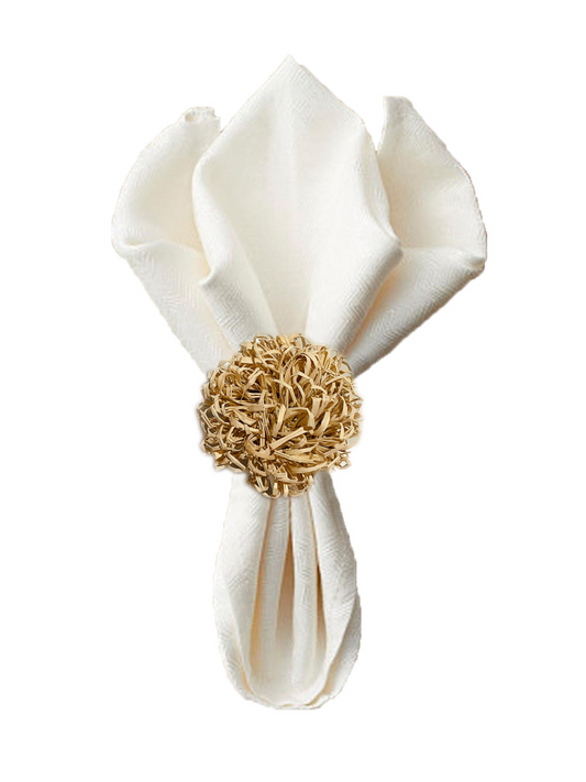 Dahlia Iraca Napkin Ring (Set of 6 or 8)