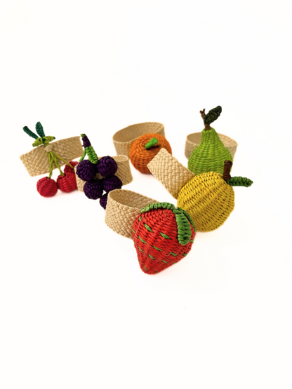 Fruits Iraca Napkin Ring (Set of 6 or 8)