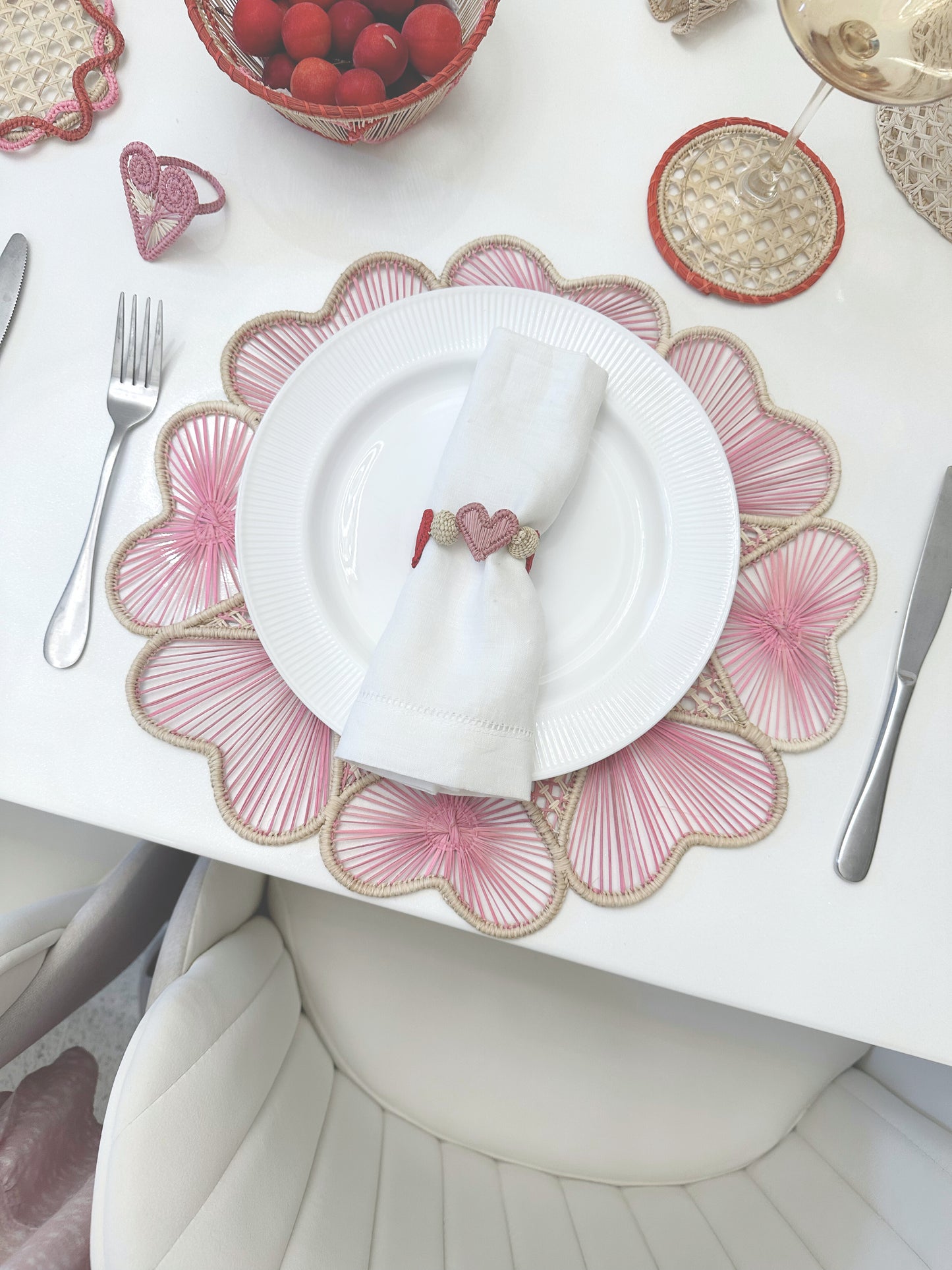 Hearts II Iraca Placemat