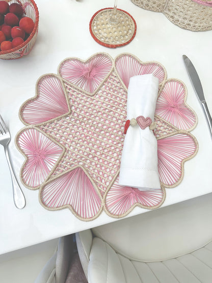 Hearts II Iraca Placemat