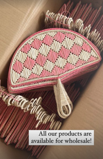 Iraca Straw Hand Fan