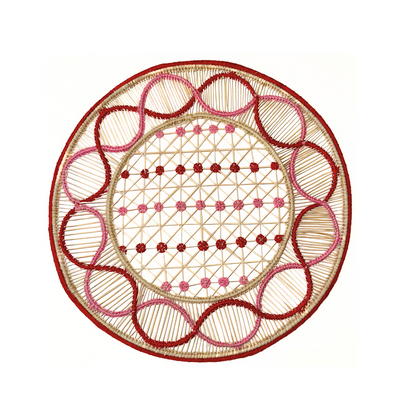 Jolly Red Iraca Placemat