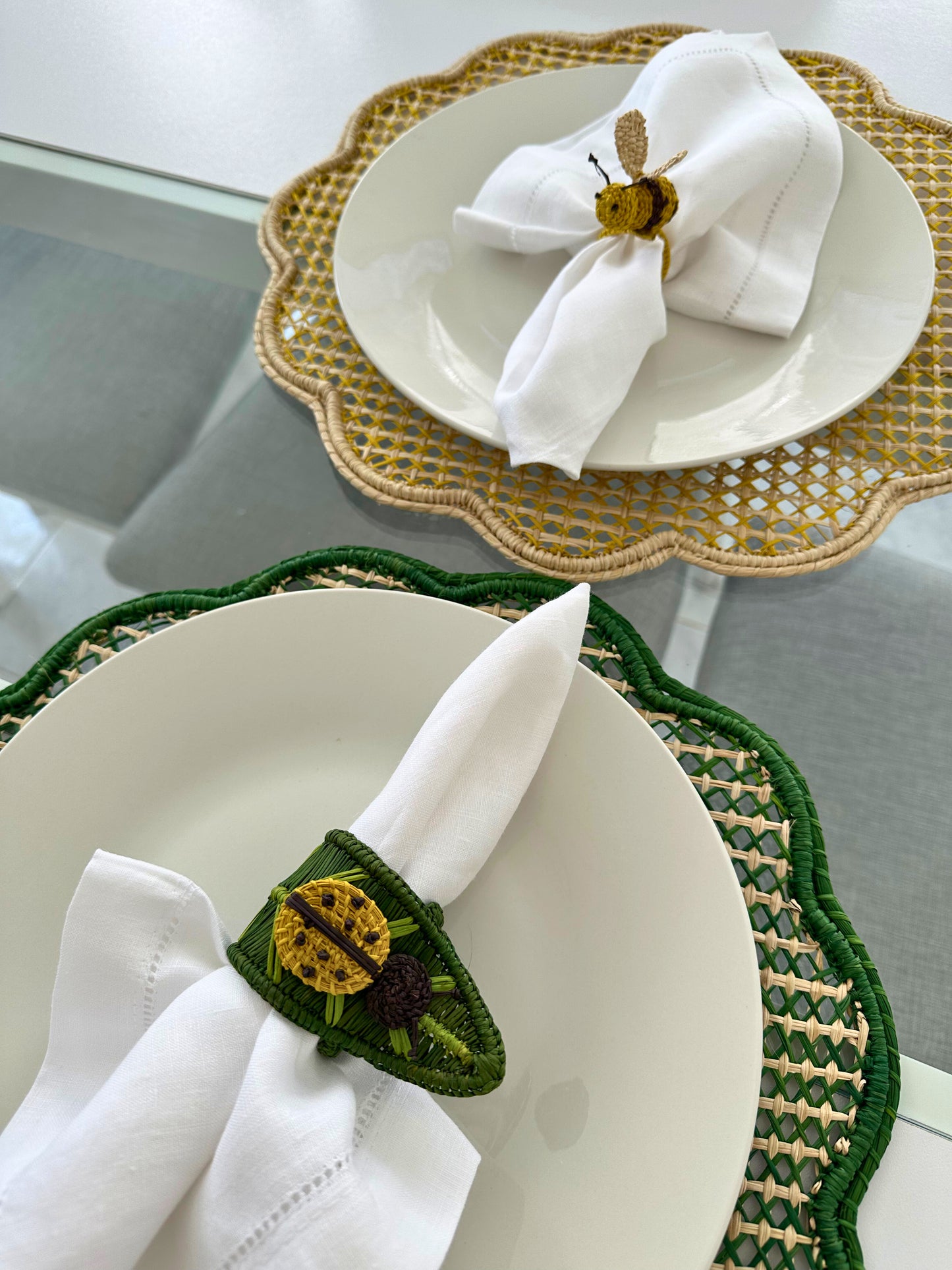 Bee Iraca Napkin Ring (Set of 6 or 8)
