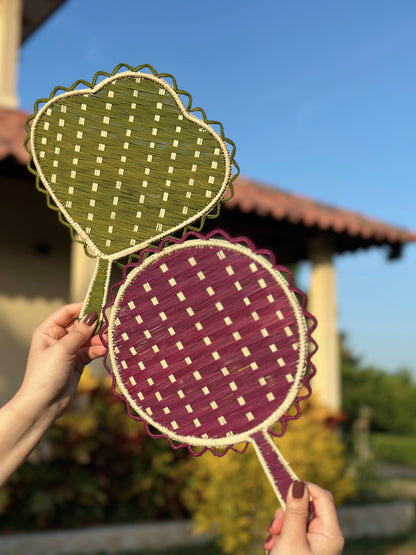 Round Iraca Hand Fan