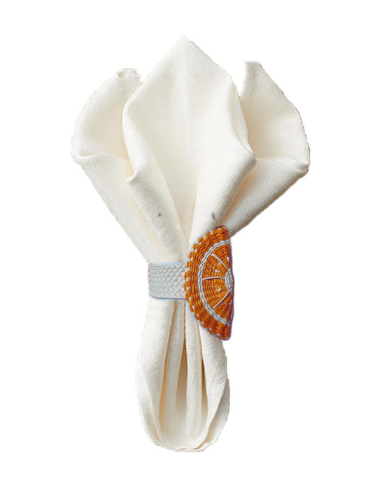 Lemonade Iraca Napkin Ring (Set of 6 or 8)