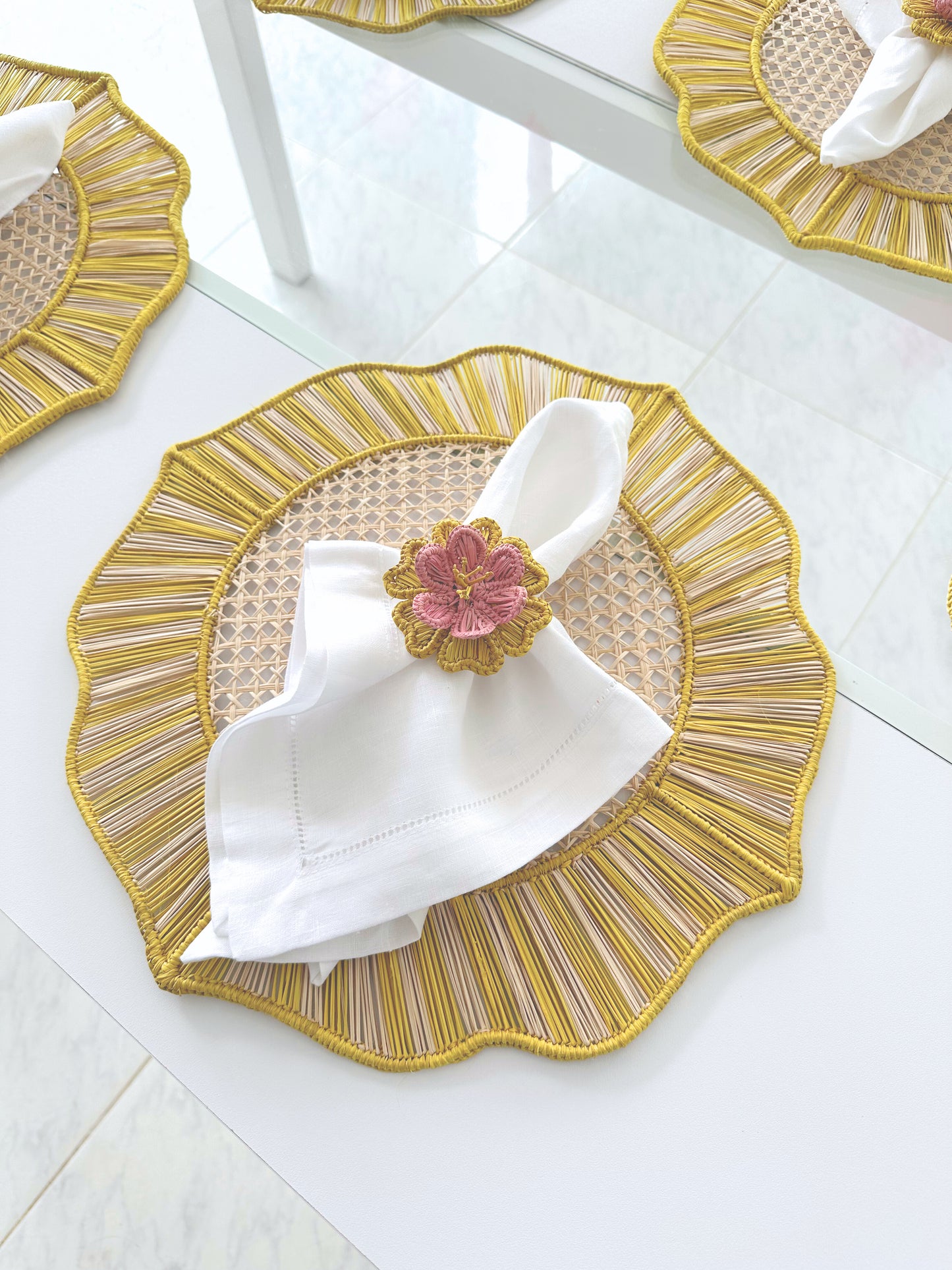 Felicia Iraca Napkin Ring (Set of 6 or 8)