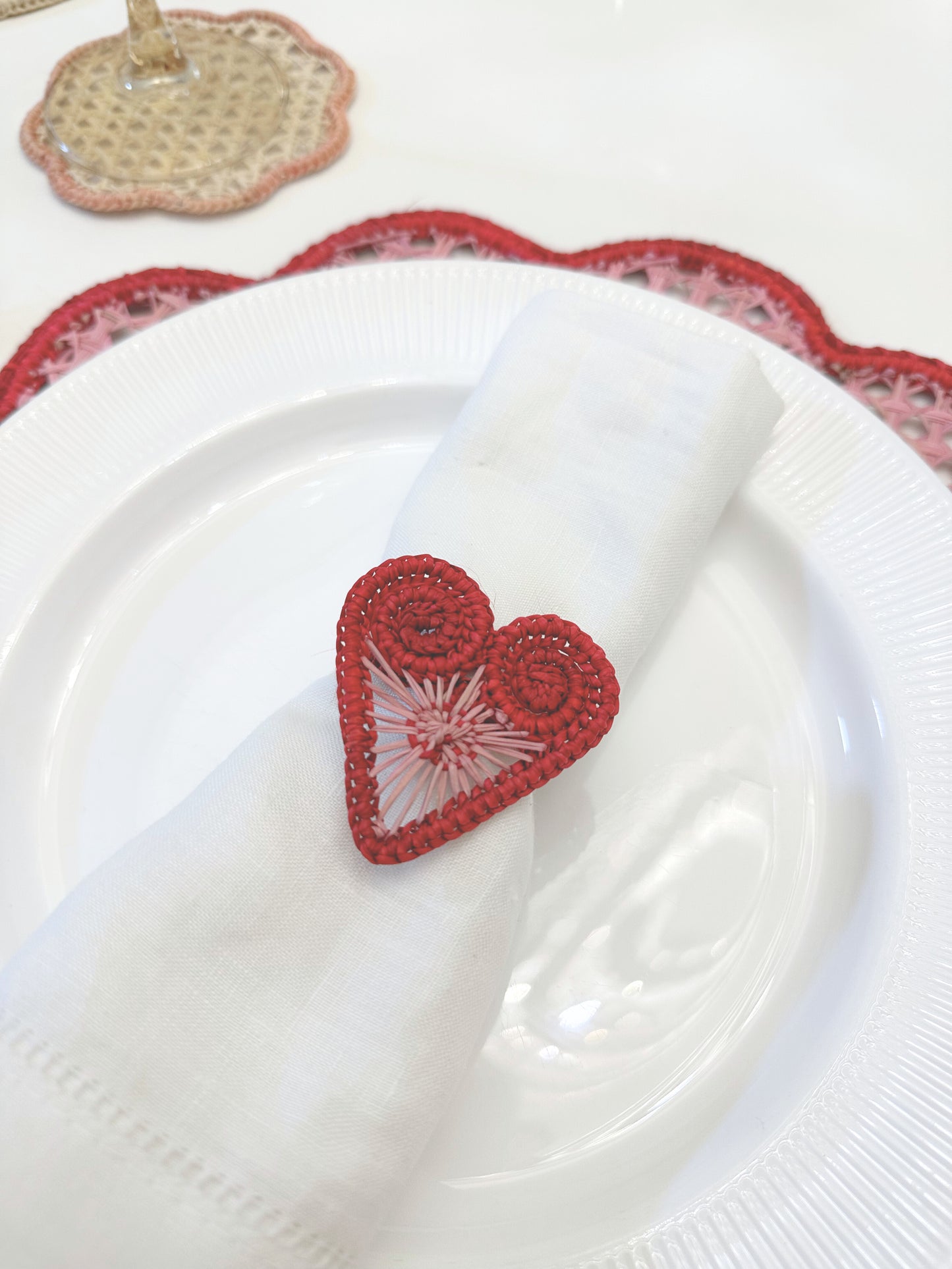 Loving U Iraca Napkin Ring (Set of 6 or 8)