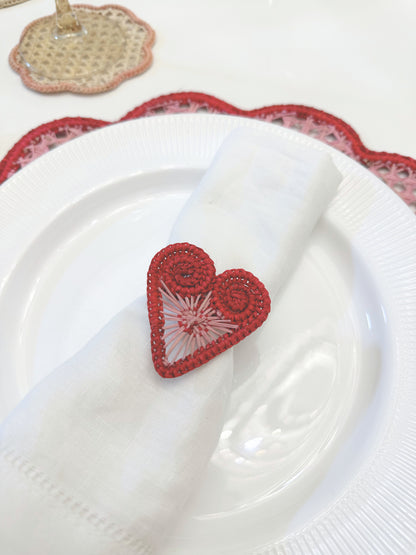 Loving U Iraca Napkin Ring (Set of 6 or 8)