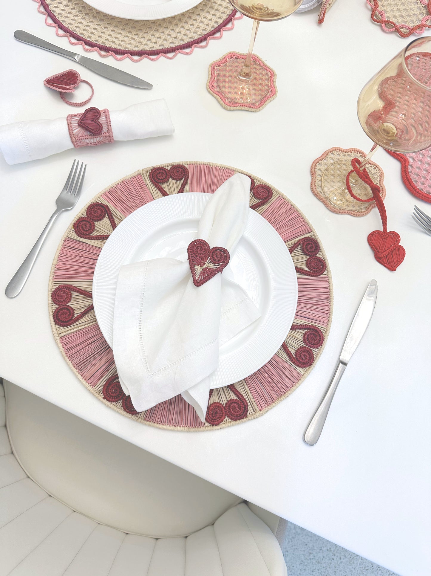 Felicia Iraca Coaster (Set of 6 & 8)