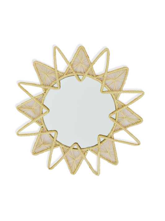 Boho Sun Iraca Mirror