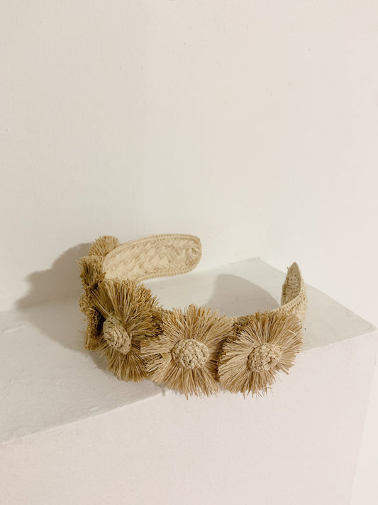 Sunflower Iraca Headband
