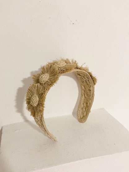 Sunflower Iraca Headband